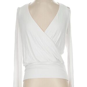 Bailey 44 wrap cold shoulder long sleeve